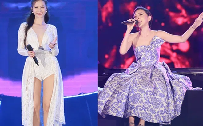 Đông Nhi gợi cảm, Tóc Tiên kiêu sa tham dự đêm gala Biển Việt Nam xanh